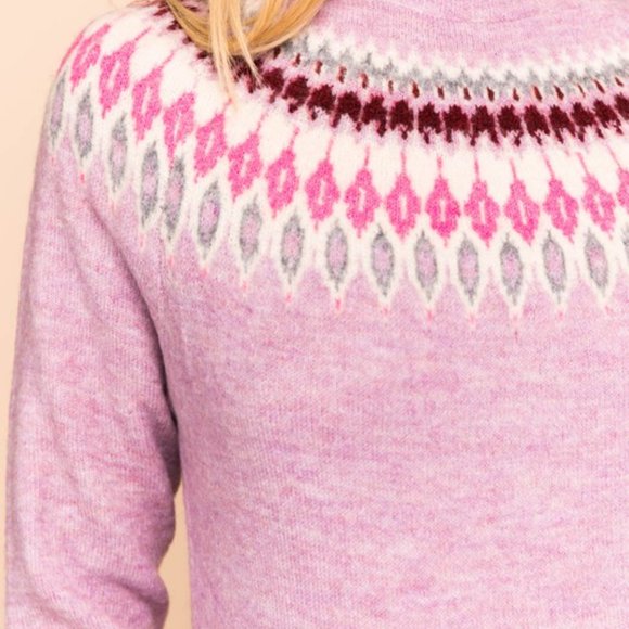 Purple Funnel Neck Sweater NWT - Picture 4 of 7